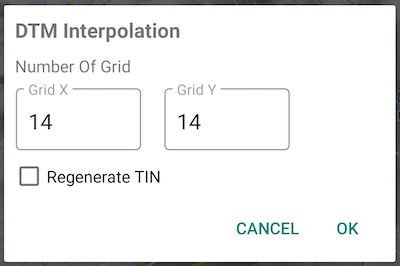 DTM Grid Interpolation